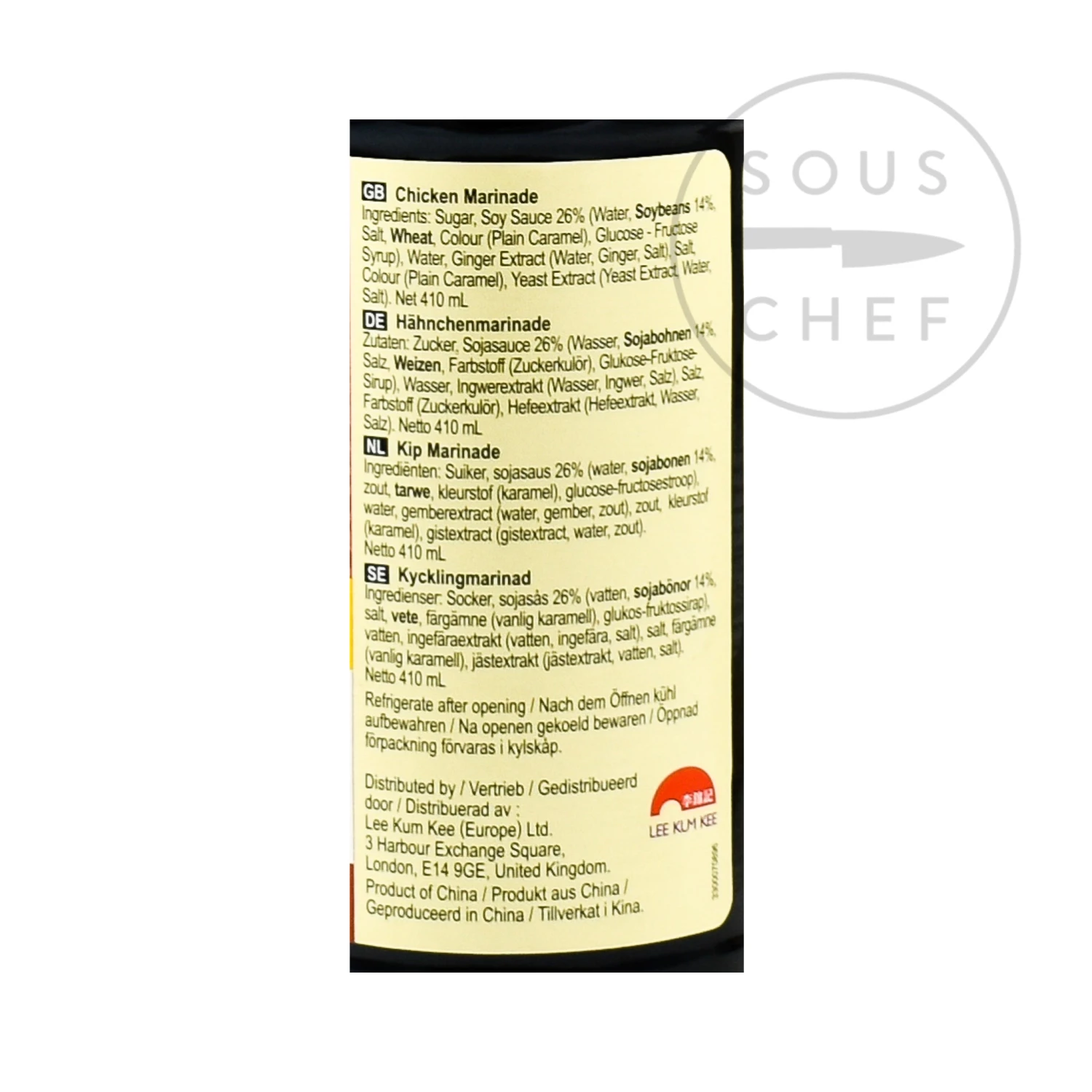 Ingredients Lee Kum Kee Chicken Marinade 410ml 5 Ingredients Lee Kum Kee Chicken Marinade 410ml