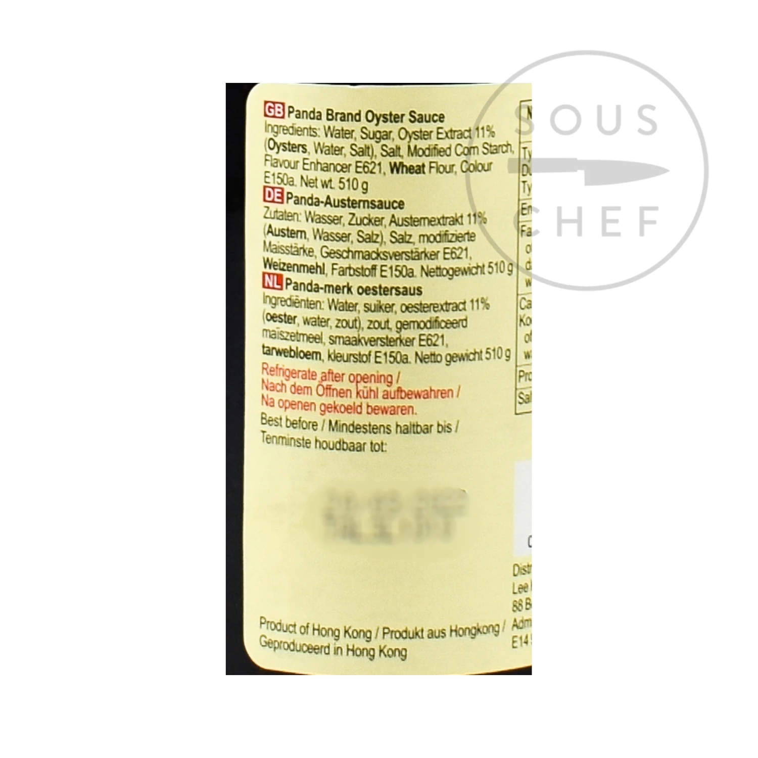 Lee Kum Kee Panda Oyster Sauce 510g Ingredients 5 Lee Kum Kee Panda Oyster Sauce 510g Ingredients