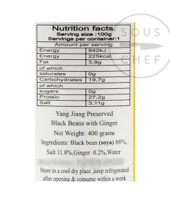 Yang Jiang Preserved Black Beans 400g 9 Yang Jiang Preserved Black Beans 400g