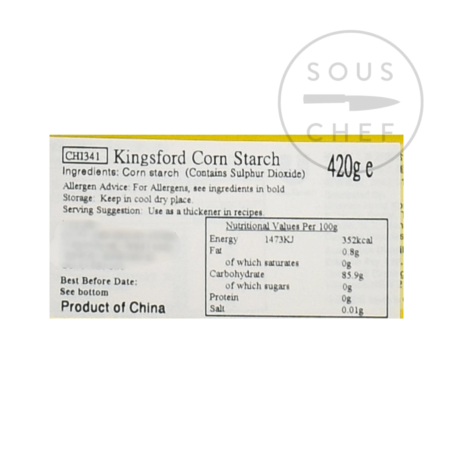Knorr Ingredients Kingsford Corn Starch 420g 4 Knorr Ingredients Kingsford Corn Starch 420g