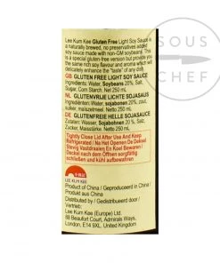 Ingredients Lee Kum Kee Gluten Free Soy Sauce 250ml