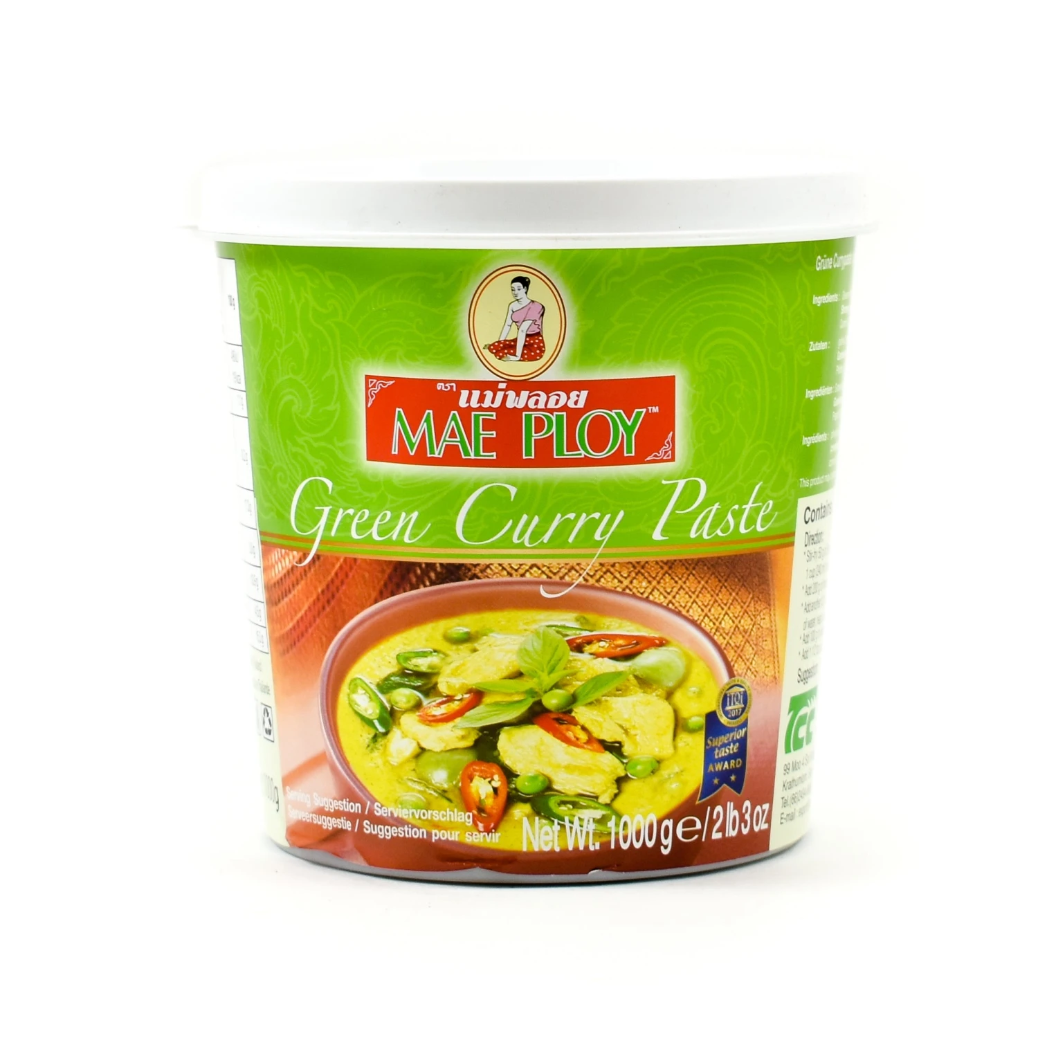 Ingredients Mae Ploy Green Curry Paste 1kg 3 Ingredients Mae Ploy Green Curry Paste 1kg