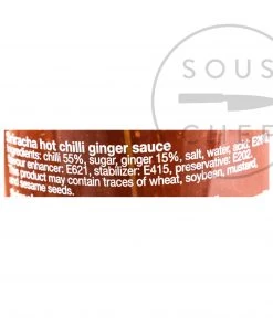 Flying Goose Sriracha Ginger 455ml Ingredients