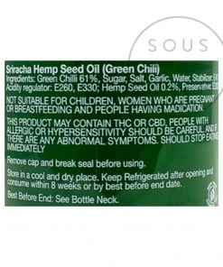 Flying Goose Sriracha Chilli Sauce Hemp Ingredients