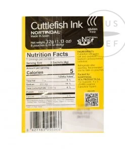 Nortindal Seaweed & Squid Ink 'Squid Ink' Sachets - Cuttlefish Ink