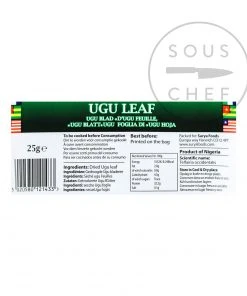 Ingredients Mother Africa Ugu Leaf 25g