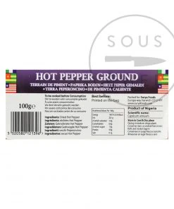 Ingredients Mother Africa Ground Hot Pepper 100g 5 Ingredients Mother Africa Ground Hot Pepper 100g