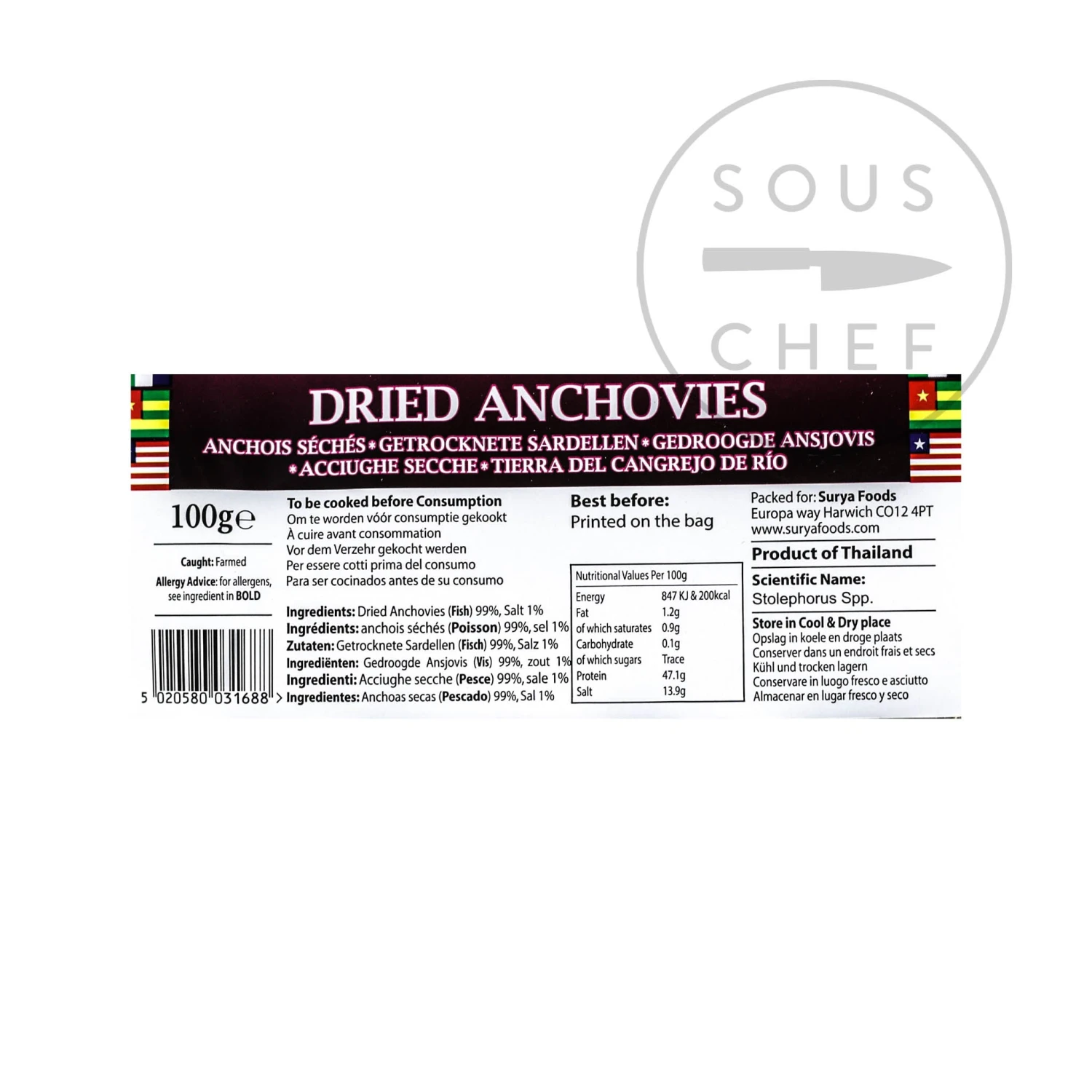 Mother Africa Dried Anchovies 100g 4 Mother Africa Dried Anchovies 100g