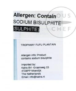 Ingredients Tropiway Plantain Fufu Flour 680g