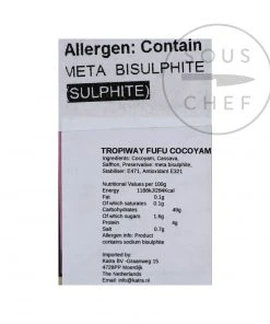 Ingredients Tropiway Cocoyam Fufu Flour 680g