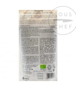 Ingredients Clearspring Organic Hatcho Miso 300g