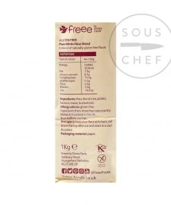 Ingredients Doves Farm Gluten Free Plain White Flour 1kg
