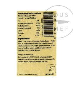 Suma African Ingredients Organic Millet 500g