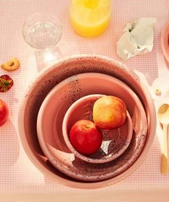 Kapka Splatter Fest Enamel Bowl Pink Enamel - Kapka 8 Kapka Splatter Fest Enamel Bowl Pink Enamel - Kapka