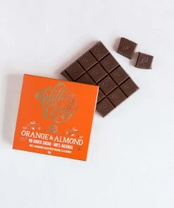 Willie's Cacao Orange & Almond 100% Dark Chocolate 50g