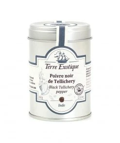 Terre Exotique Black Tellichery Pepper 60g Ingredients