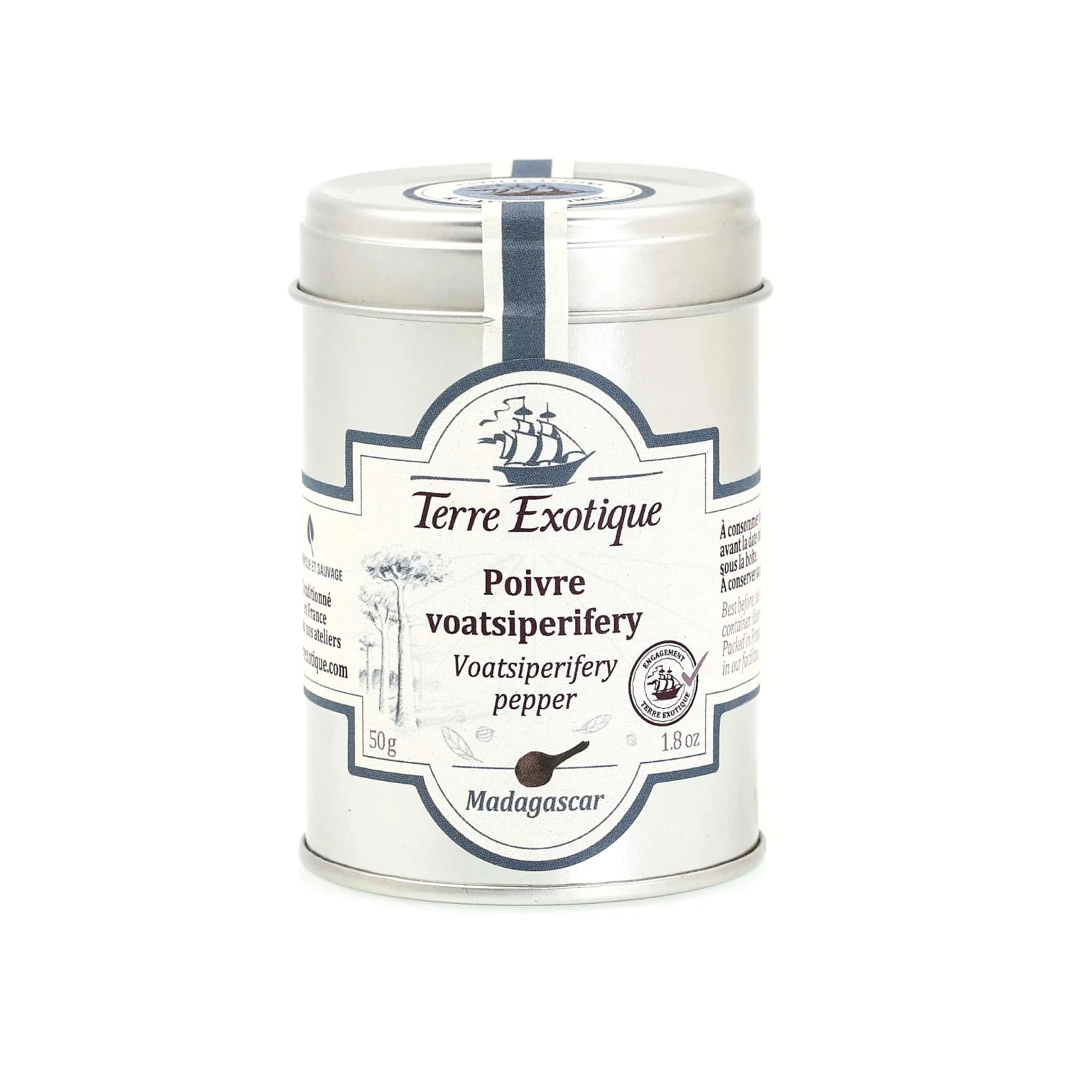 Terre Exotique Voatsiperifery Pepper 50g Ingredients 3 Terre Exotique Voatsiperifery Pepper 50g Ingredients