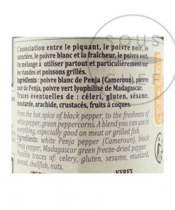 Terre Exotique Three Peppercorns 75g Ingredients