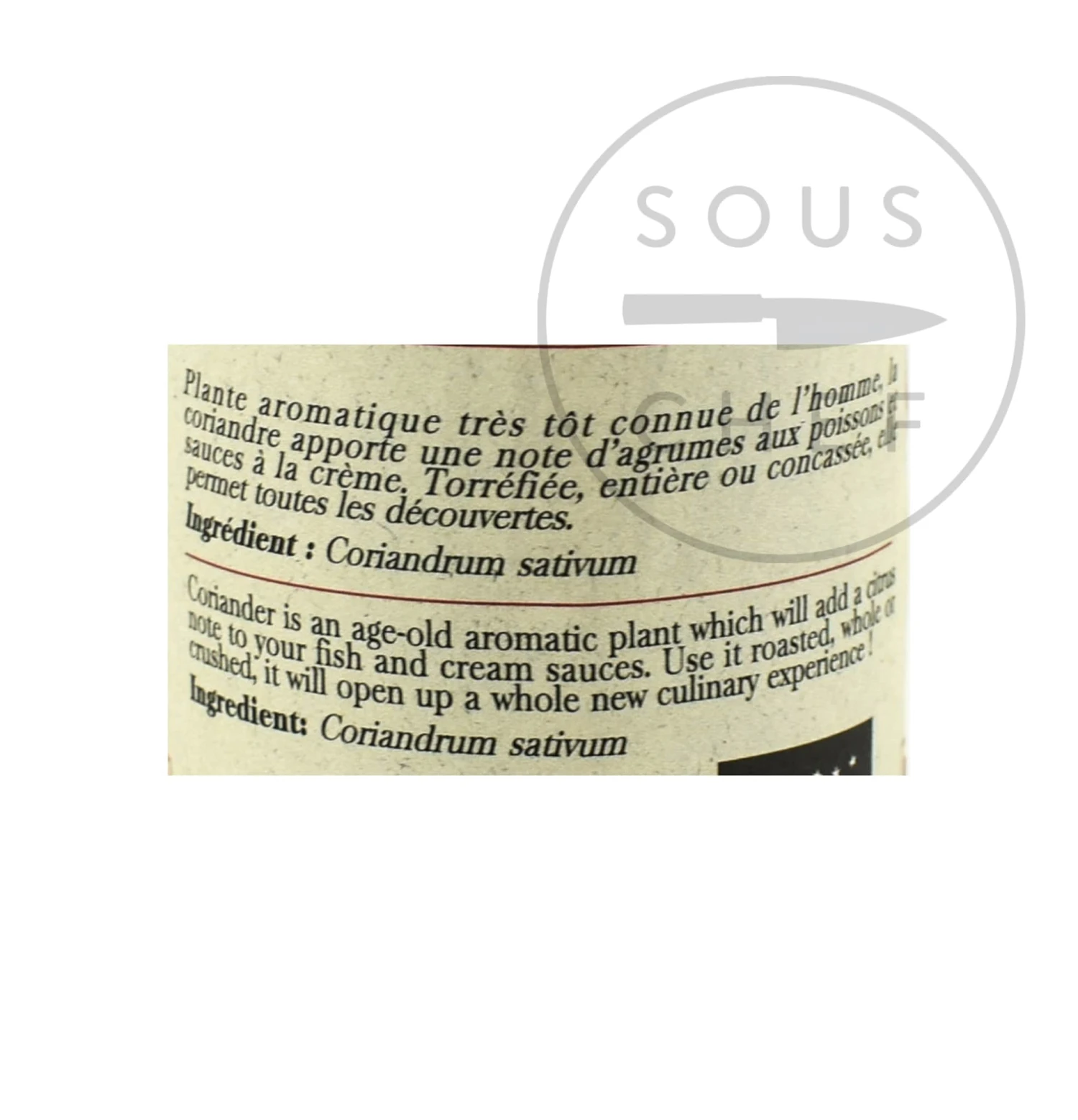 Terre Exotique Organic Coriander Powder 50g Ingredients 5 Terre Exotique Organic Coriander Powder 50g Ingredients