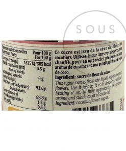 Terre Exotique Sugar From Coconut Flower 120g Ingredients