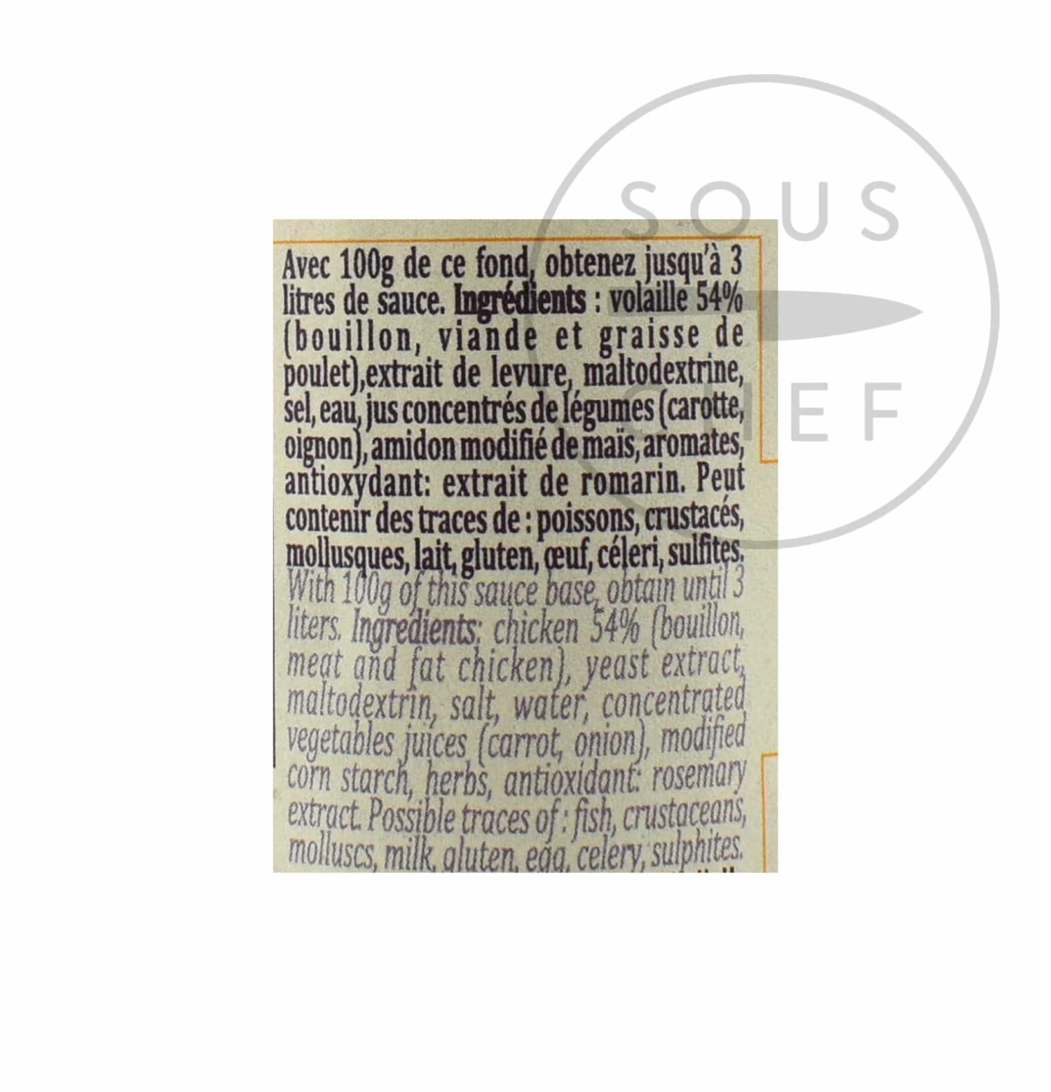 Terre Exotique Chicken Base 100g 6 Terre Exotique Chicken Base 100g