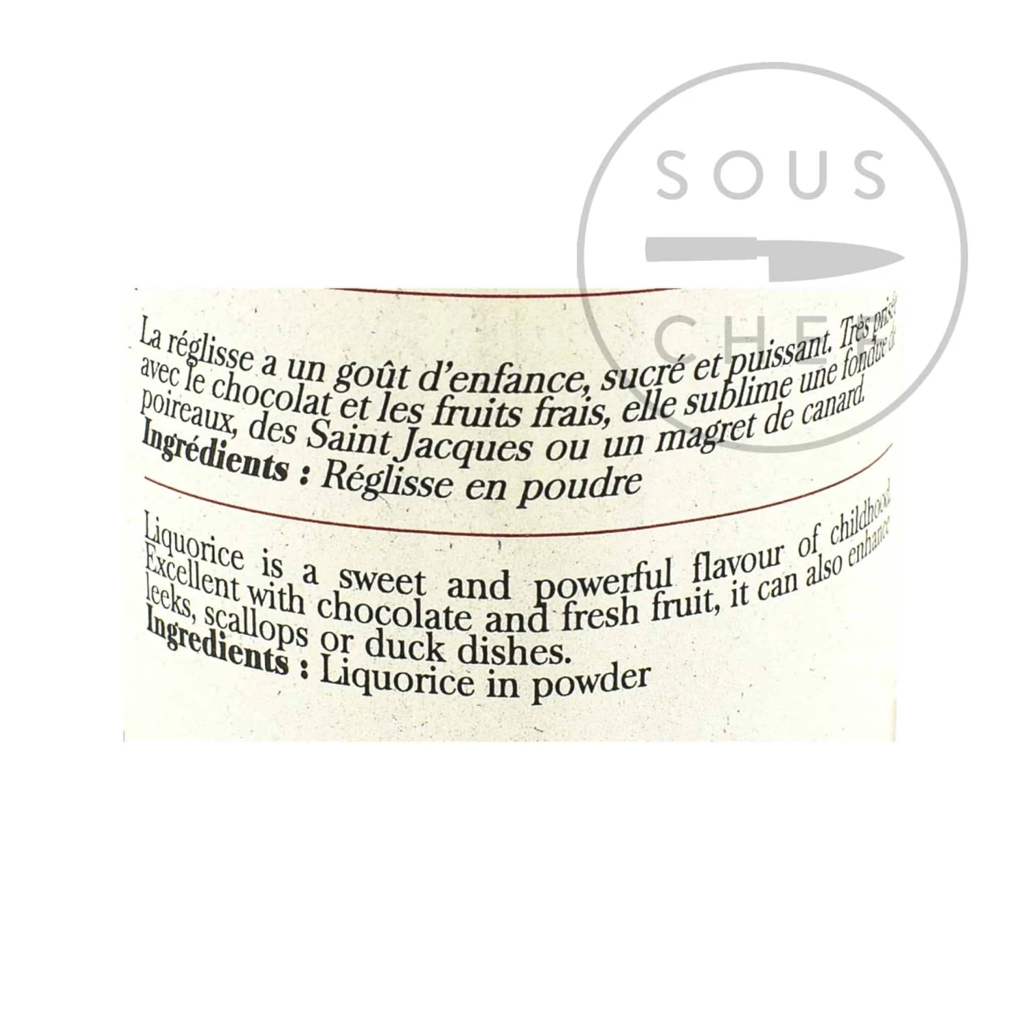 Ingredients Terre Exotique Liquorice Powder 70g 4 Ingredients Terre Exotique Liquorice Powder 70g