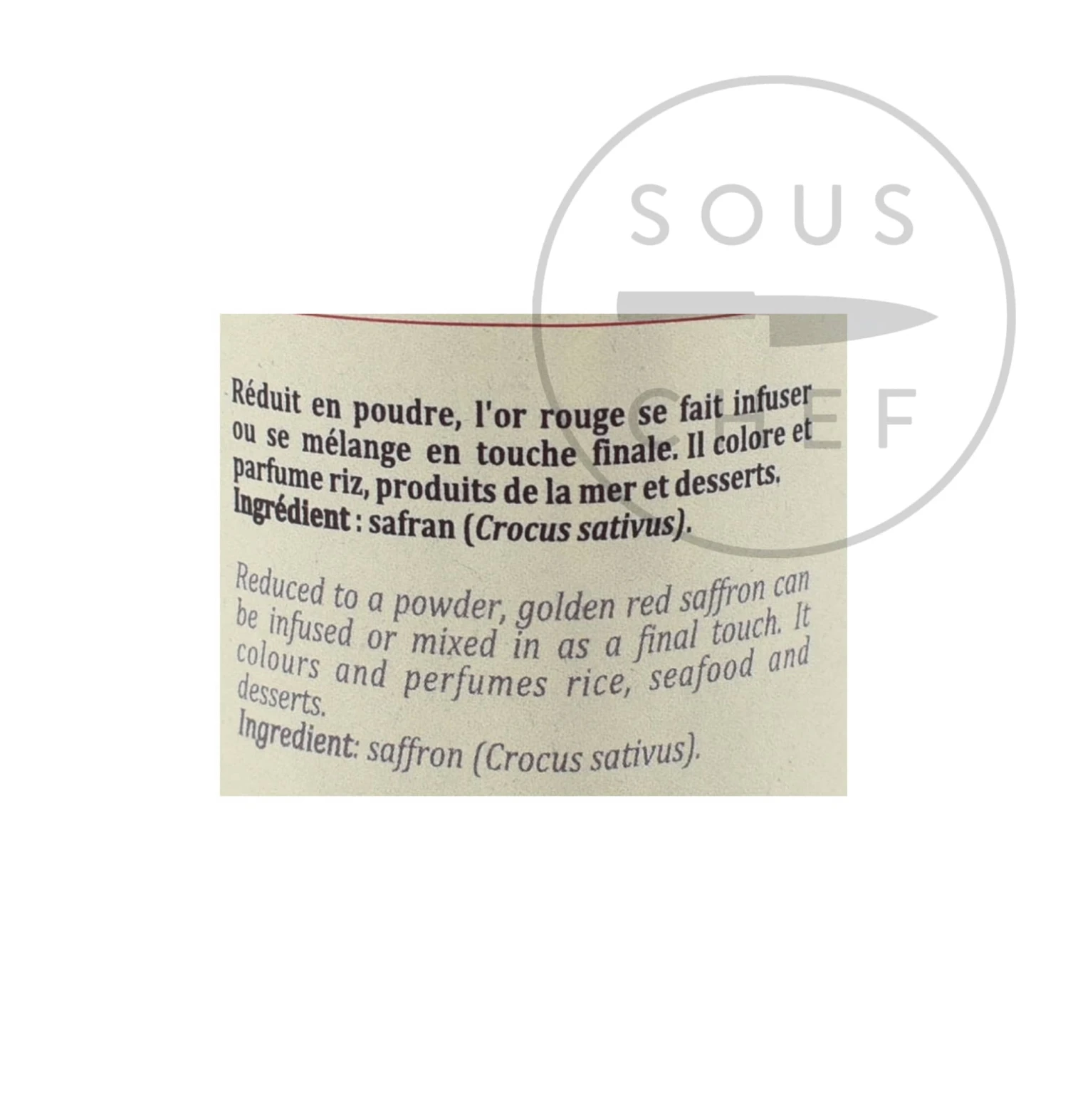 Terre Exotique Saffron Powder 0.5g 4 Terre Exotique Saffron Powder 0.5g