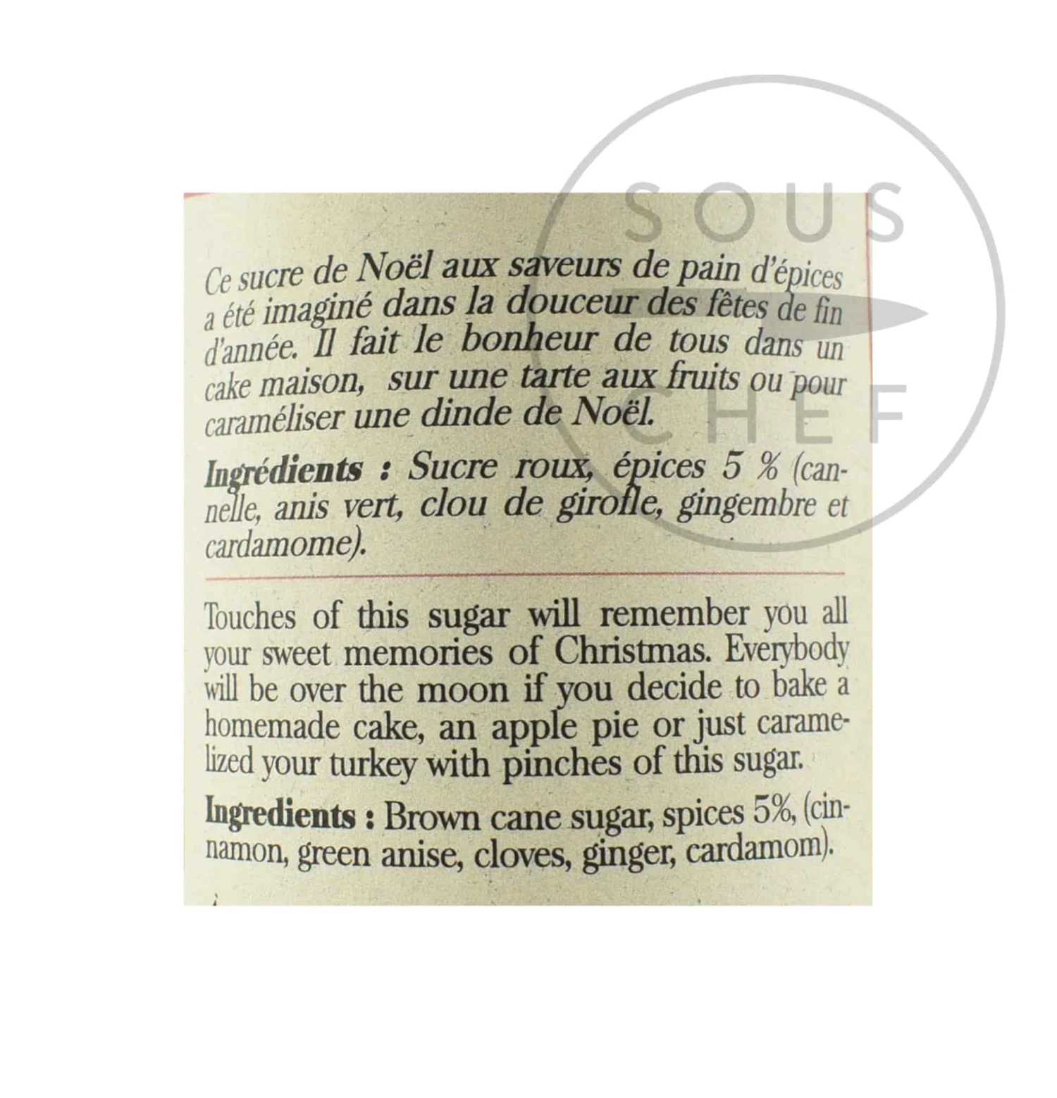 Terre Exotique Brown Sugar With Holiday Spices 250g 6 Terre Exotique Brown Sugar With Holiday Spices 250g