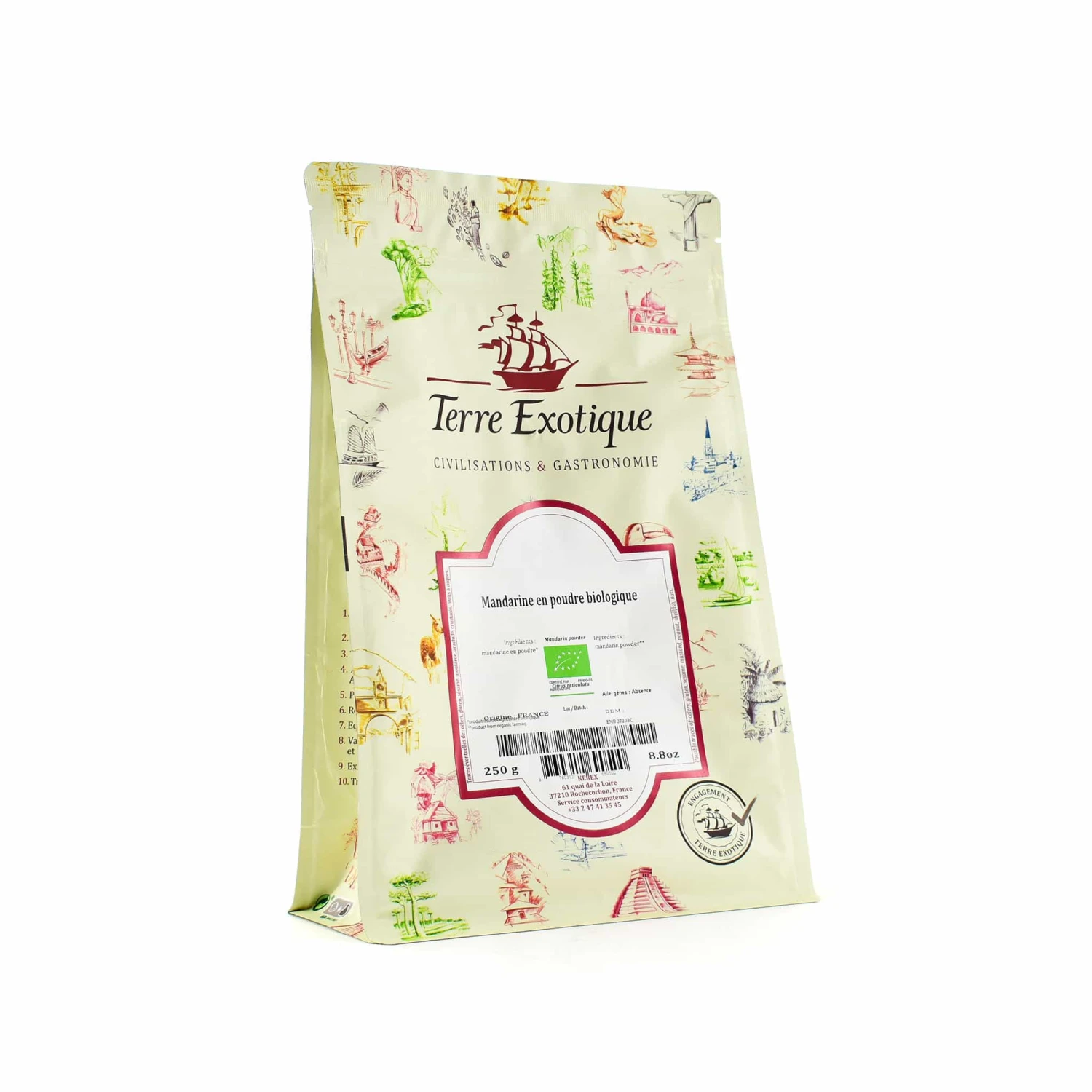 Terre Exotique Organic Mandarin Powder 250g 3 Terre Exotique Organic Mandarin Powder 250g