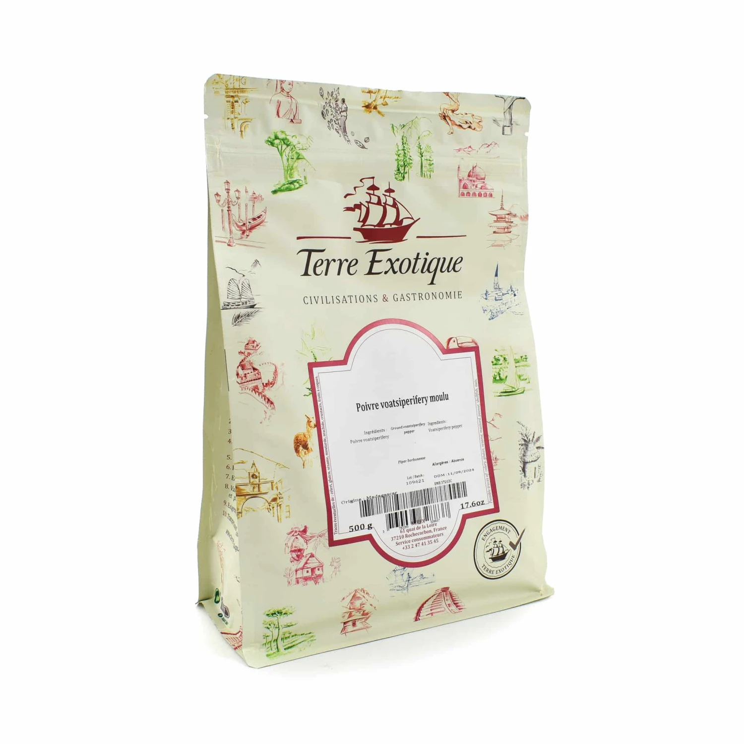 Ingredients Terre Exotique Ground Voatsiperifery Pepper 500g 3 Ingredients Terre Exotique Ground Voatsiperifery Pepper 500g