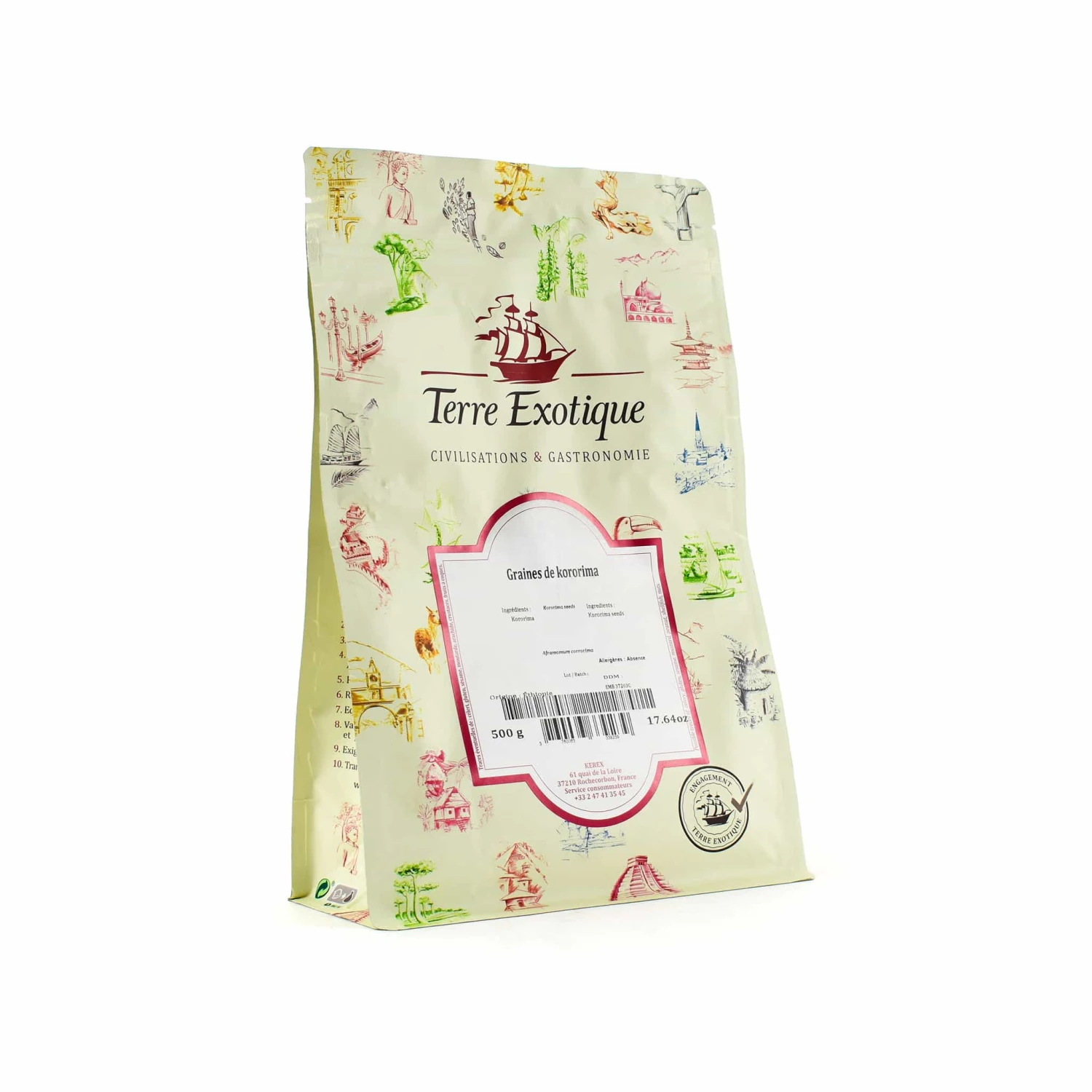 Terre Exotique Korarima Seeds 500g Ingredients 3 Terre Exotique Korarima Seeds 500g Ingredients