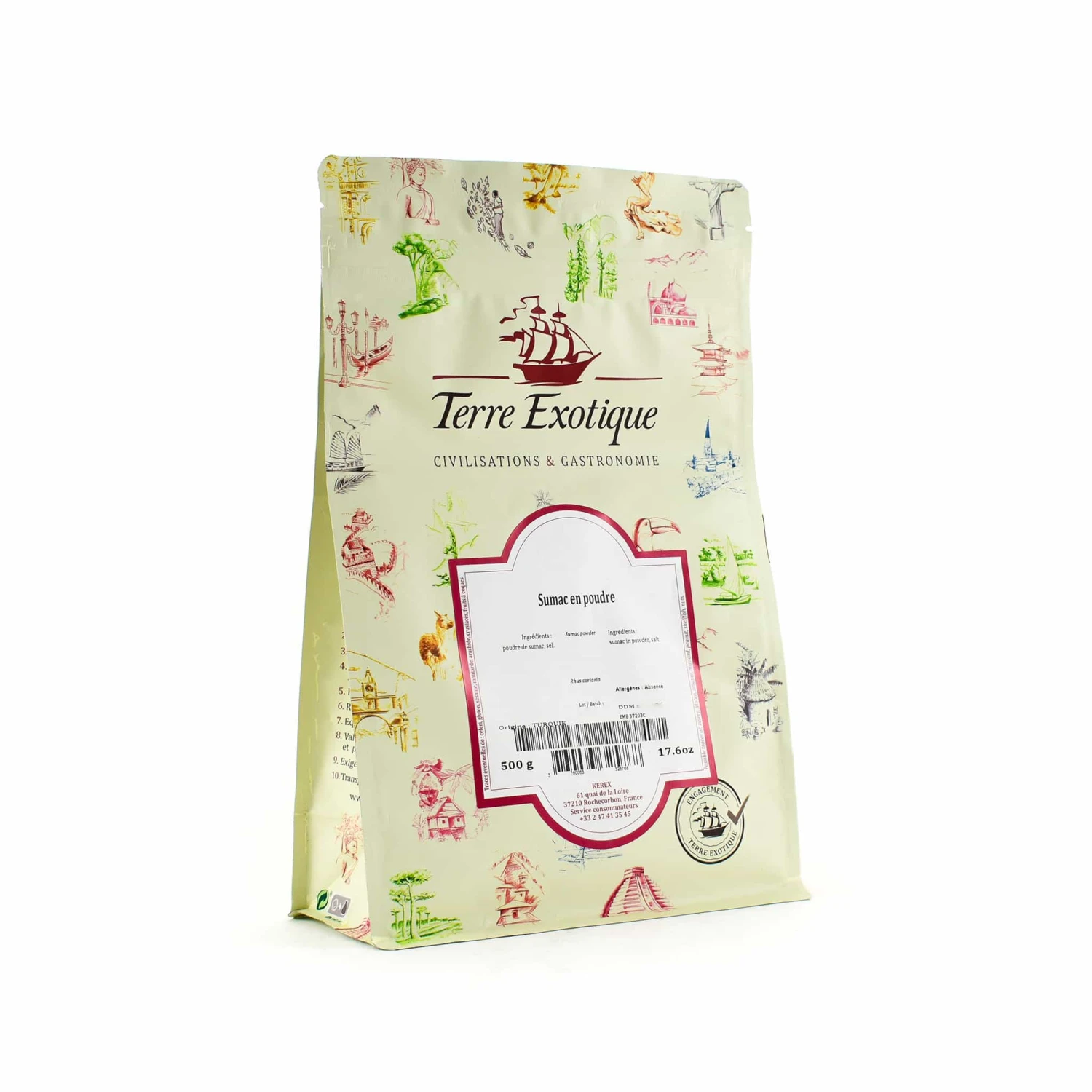 Terre Exotique Sumac Powder 500g Ingredients 3 Terre Exotique Sumac Powder 500g Ingredients