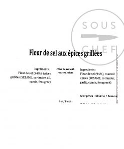 Ingredients Terre Exotique Fleur De Sel With Roasted Spices 1kg