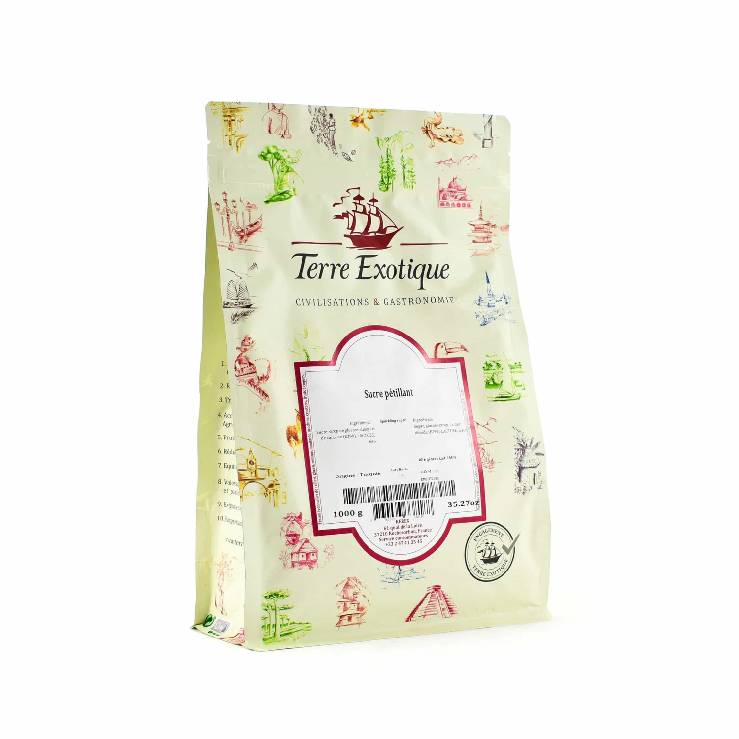 Terre Exotique Sparkling Sugar 1kg Ingredients 3 Terre Exotique Sparkling Sugar 1kg Ingredients