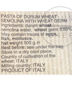 Morelli Strozzapreti 500g Ingredients