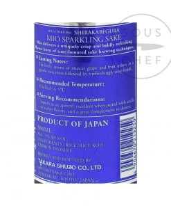Ingredients Shochikubai Mio Sparkling Sake 300ml