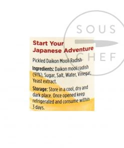 Yutaka Ingredients Takuan Pickled Radish 110g