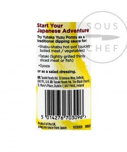 Ingredients Yutaka Yuzu Ponzu Sauce 150ml