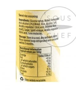 Ingredients Yutaka Mirin 150ml