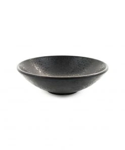 Tableware Black Melamine Bowl 17.5cm