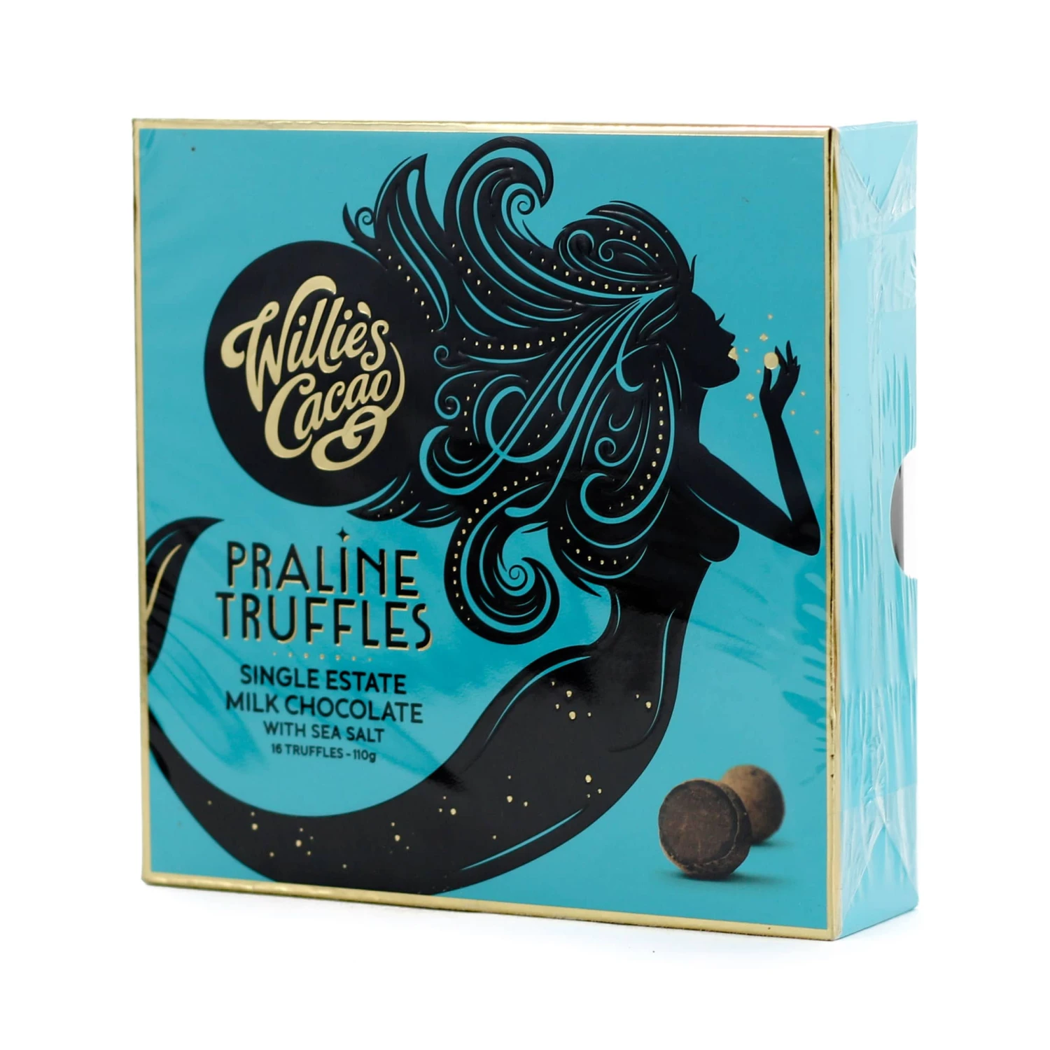 Willie's Cacao Milk Chocolate Praline Truffles With Sea Salt 110g Ingredients 3 Willie's Cacao Milk Chocolate Praline Truffles With Sea Salt 110g Ingredients