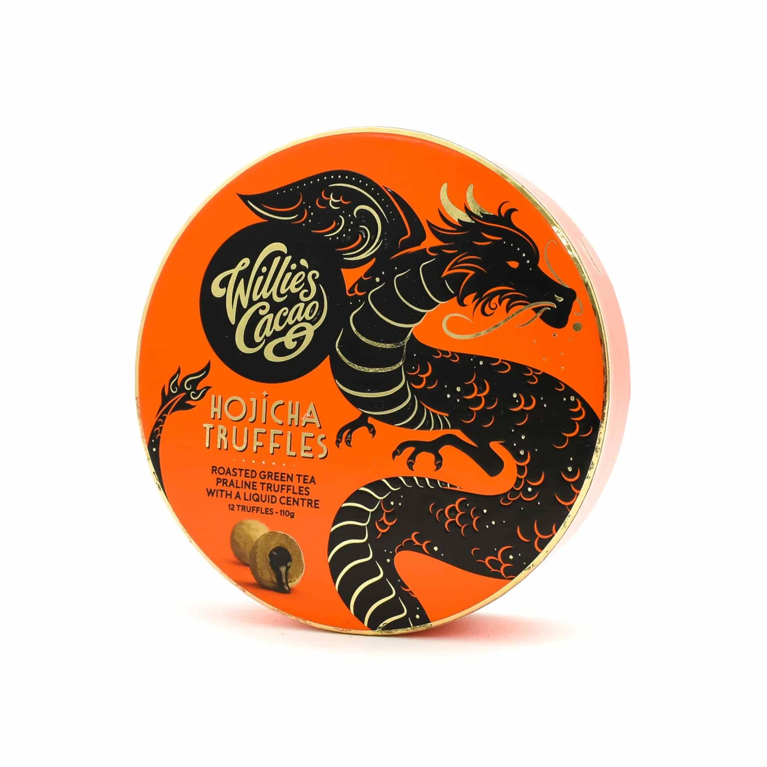 Willie's Cacao Liquid Centre Hojicha Truffles 110g Ingredients 3 Willie's Cacao Liquid Centre Hojicha Truffles 110g Ingredients