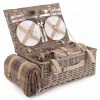 Willow Direct Tartan Picnic Hamper For 4 Lavender