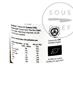 Ingredients White Mausu Cashew Crunch 240g