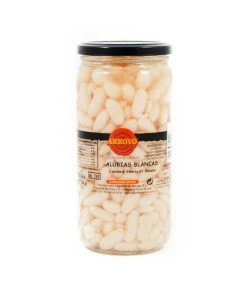 Delicioso Ingredients Alubia Blanca - Cooked Haricot Beans 660g