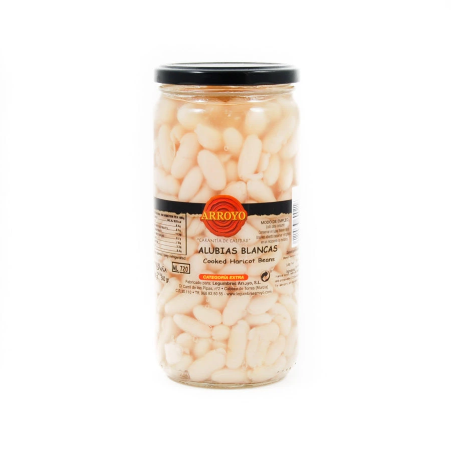 Delicioso Ingredients Alubia Blanca - Cooked Haricot Beans 660g 3 Delicioso Ingredients Alubia Blanca - Cooked Haricot Beans 660g
