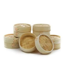 First Pack Tableware Mini Bamboo Steamers