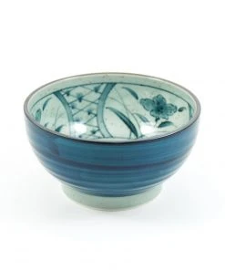 Kiji Stoneware & Ceramics Blue Glaze Ramen & Noodle Bowl