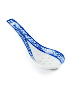 Chinese Tableware Blue Rice Pattern Rice Spoon 14cm Tableware