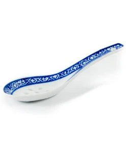 Chinese Tableware Blue Rice Pattern Rice Spoon 14cm Tableware